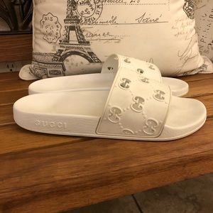 SOLD—Gucci Rubber GG Slides